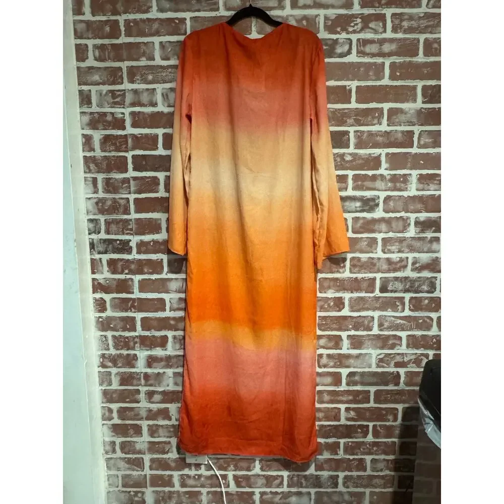 BAOBAB Luna Maxi Cover Up Atardecer de Colca Ombre Size M NWT